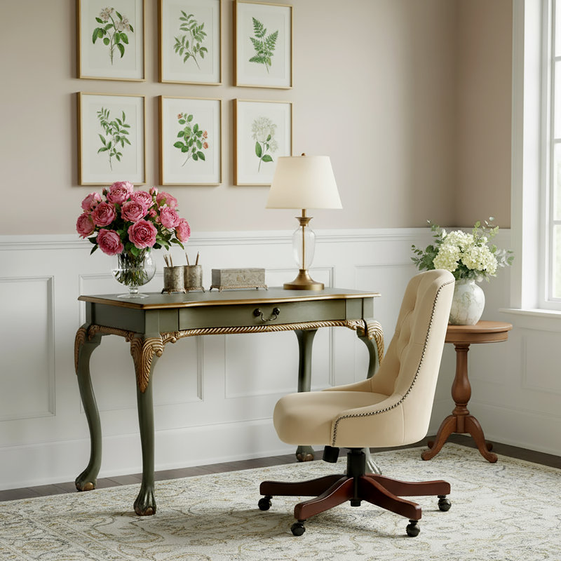 Dupree Writing Desk, Pastel Green