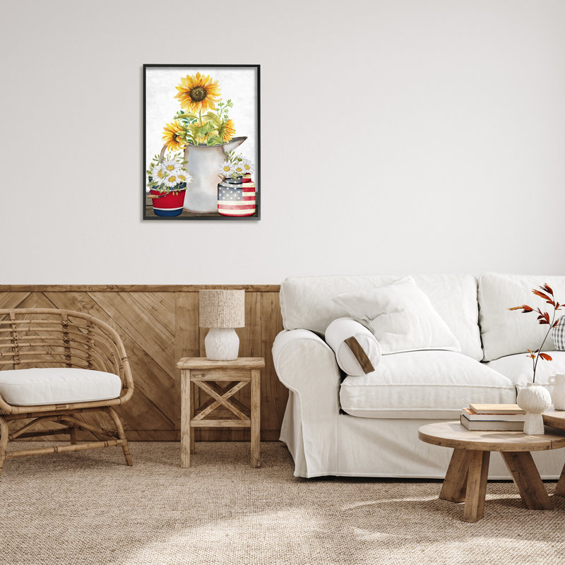 "Stupell Industries Americana Flower Bouquets", art mural sur toile par Kim Allen, H 30 po x l 24 po x P 1,5 po