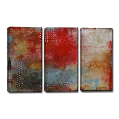 " Impromptu " by Norman Wyatt Jr. 3 Piece Art Acrylic Set