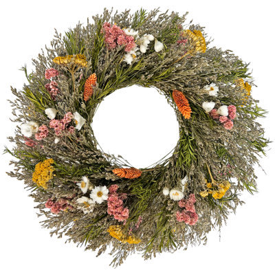 Preserved Botanical Wreath – Natural Mixed Blooms
