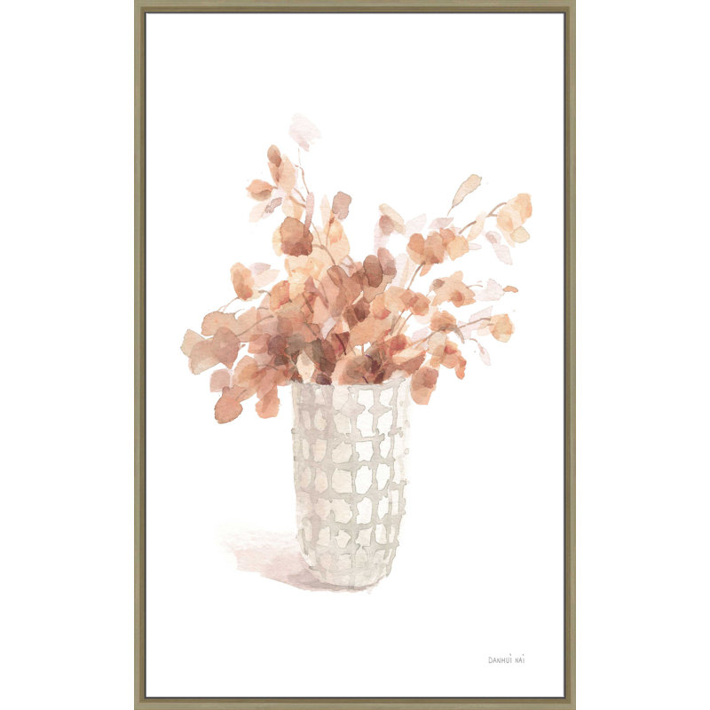 Modern Flora I Terracotta - Peinture, L 31,5 po x H 51,5 po