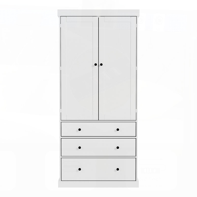 Spacieux garde-manger de style campagnard de 77 pouces avec tablettes réglables, tablettes de porte et tiroirs pour un rangement optimal