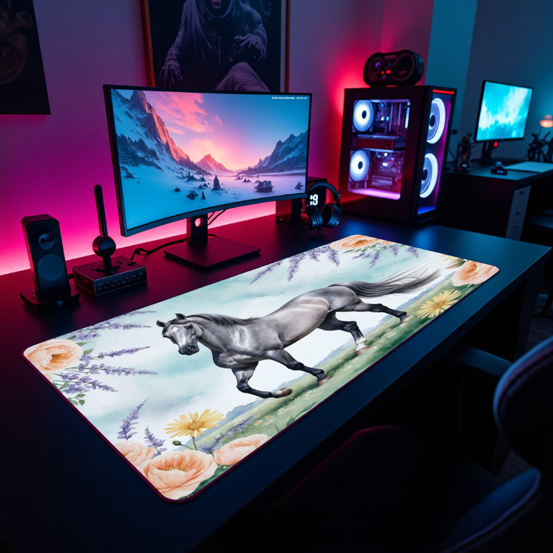 Polyester Desk Pad, 14.4x12.1