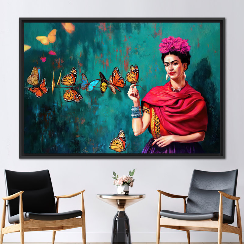 Print on Canvas, 70 cm H x 100 cm W, Black Floater Framed