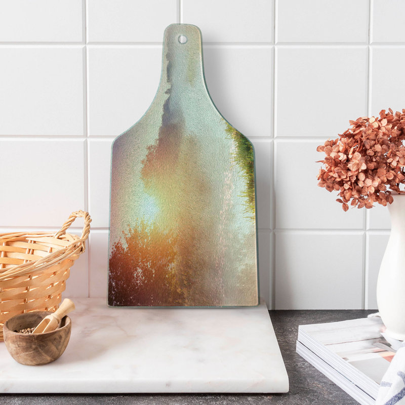 Multicolore planche à découper en verre trempé Ambesonne