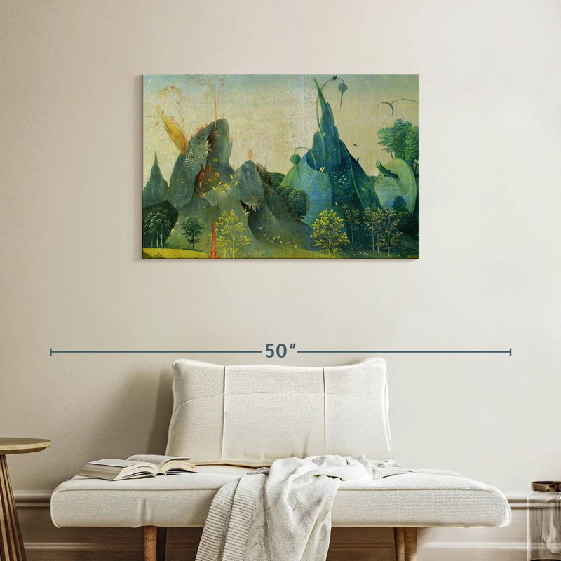 Kelan, le jardin des délices terrestres II, H 24 po x l 36 po