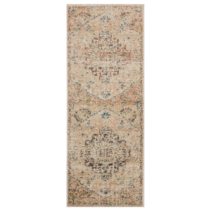 Scofield Synthetic Oriental Indoor Rug, Runner 2'7" x 7'2"