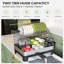 Metal Rectangle Utensil Storage Set