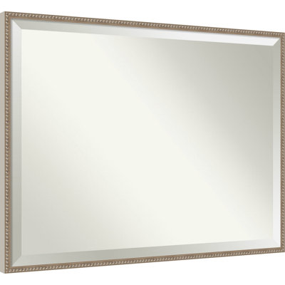 Patrick Silver Beveled Wood Wall Mirror