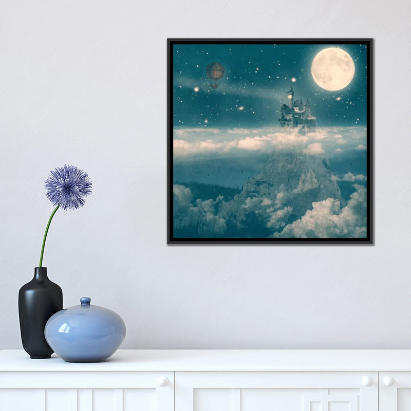 «The Way Home», impression sur toile tendue, H 18 po x l 18 po x P 1,5 po, Toile avec cadre noir, Pas de tapis