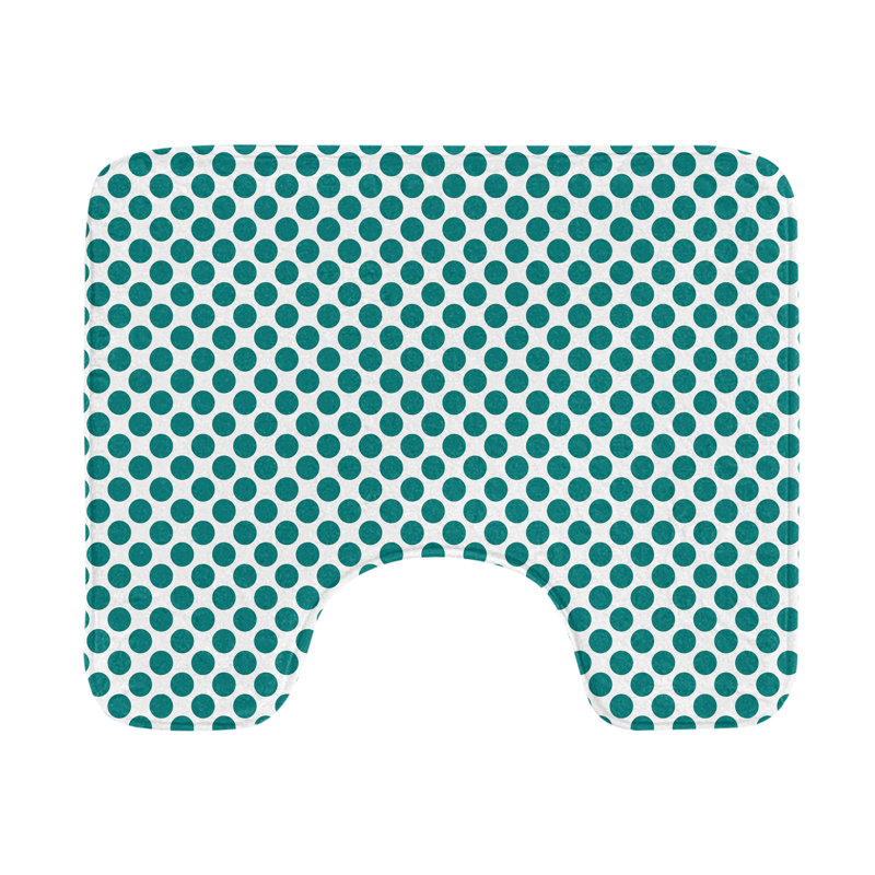 Tapis de salle de bain en U bleu sarcelle 20 po Teal