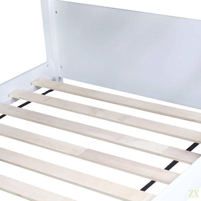 Lit superposé simple au-dessus d'une chambre simple avec tête de lit, pied de lit et garde-corps, échelle, lit superposé en bois d'hévéa avec garde-corps de sécurité