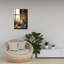 Affiche murale rustique vintage « Fleurs d'automne » avec fenêtre confortable-1316170547