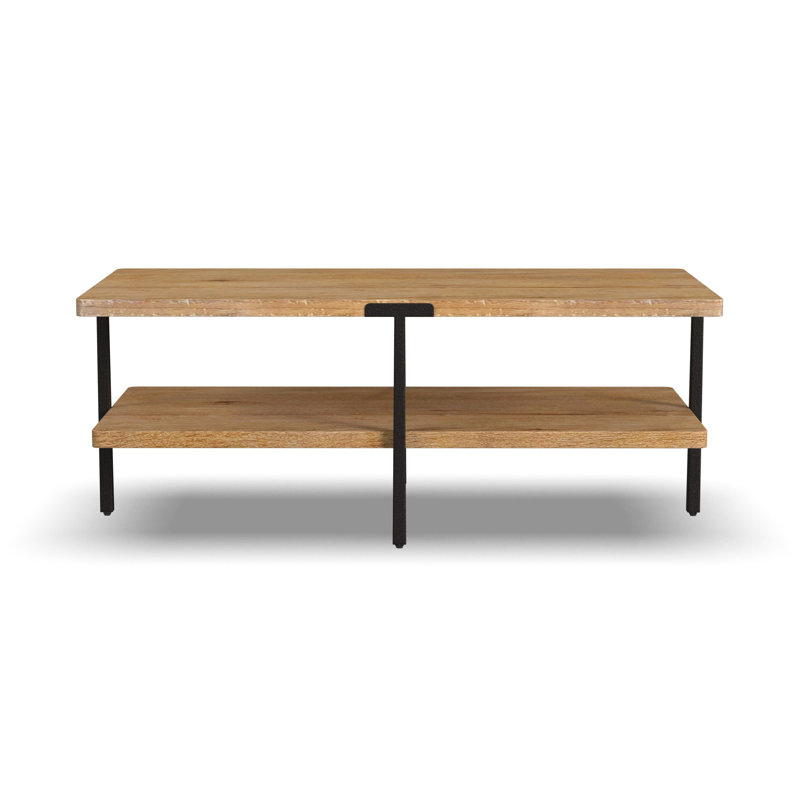Solid Wood Top Single Coffee Table