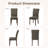 Upholstered Dining Side Chair with High Back and Nailhead Trim, Solid Wood Legs, Modern Parsons for Dining Room-1297595804