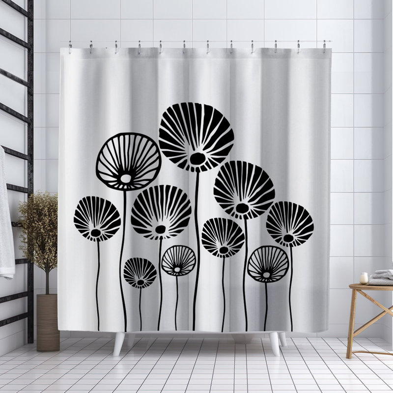 Coco Shower Curtain, Black