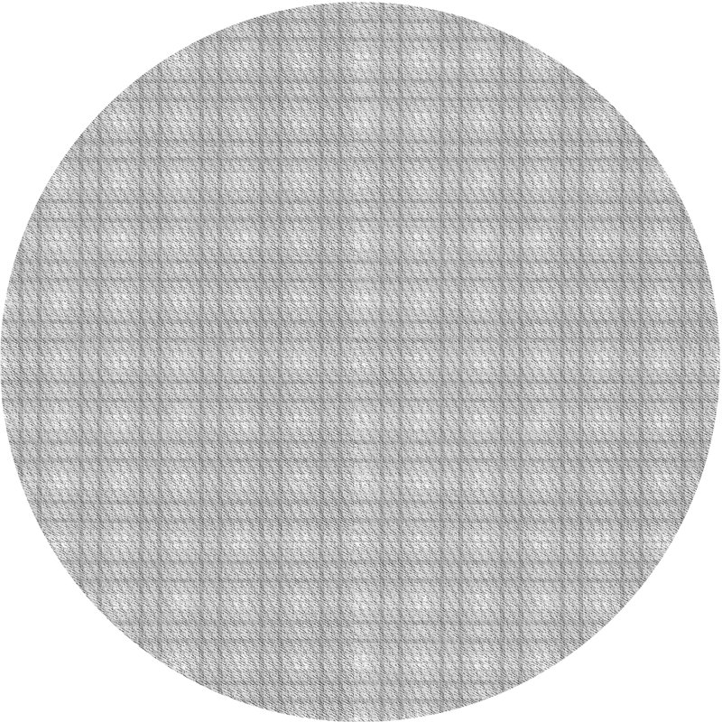 Tapis gris Hardie, Rond 4 pi