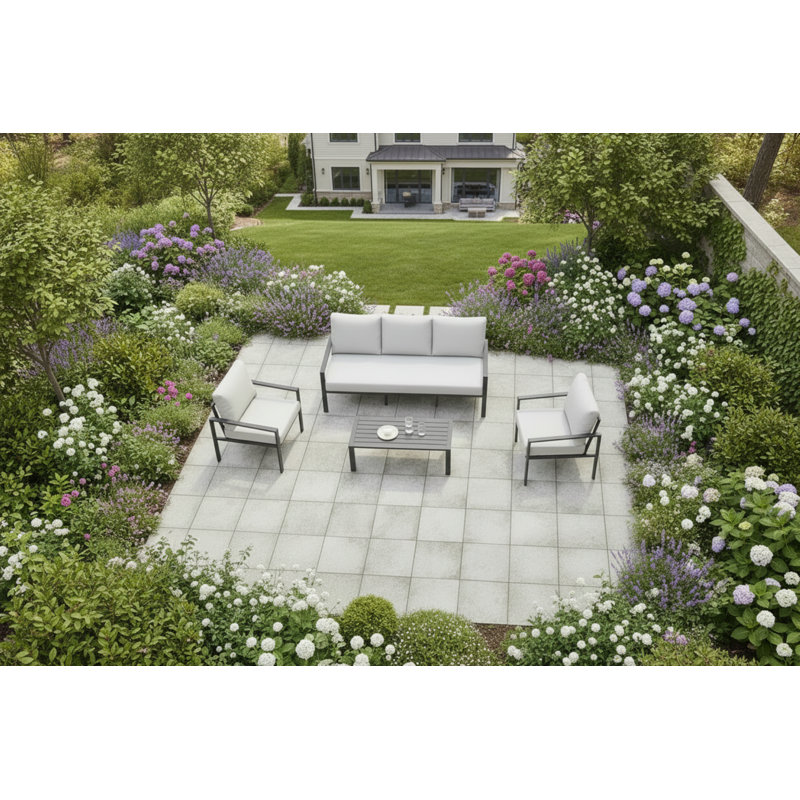 Wallach 5 Seater Conversation Set, Sand