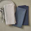  Ensemble de 4 serviettes de table unies bleu marine-341490231-341490252