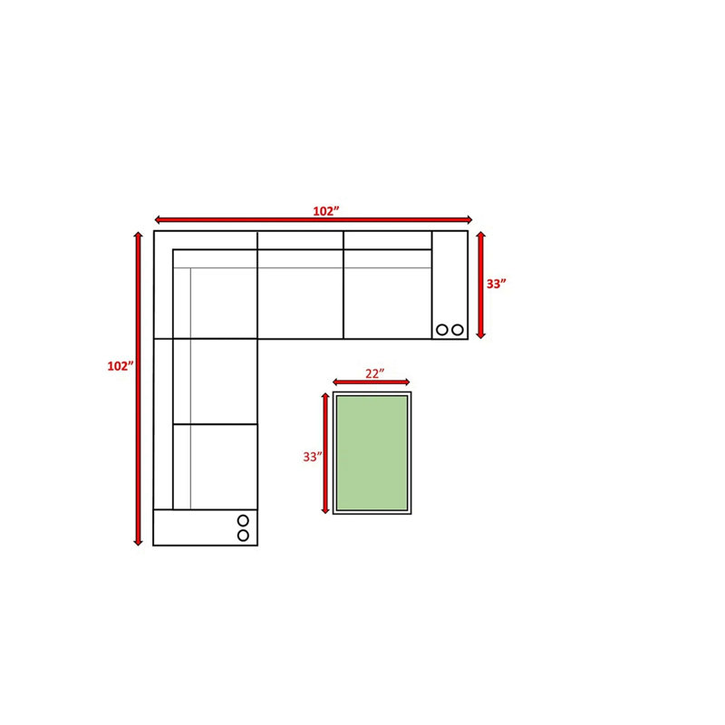 Ensemble de conversation d'extérieur en osier de rotin 4 pièces pré-assemblé