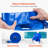 VEVOR Backwash Hose Blue High Quality Hose Complete Fittings-106445620