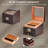 FT-2042 Cigar Humidor Box for 85 Counts, See-Through Design with Spanish Cedar Lining & Divider, Digital Hygrometer