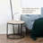Round Nesting Tables Set Of 2, Stacking Coffee Table Set With Metal Frame For Living Room, Grey