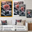 Une fleur de gerbera rose en hiver II - impression sur toile-482060682-482060686