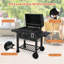 Barbecue au charbon en baril avec 2 tables d'appoint pliantes 24 pouces