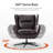 Arcana Modern Faux Leather Swivel Wingback Chair-303155190
