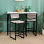 Upholstered Chenille Counter Stool