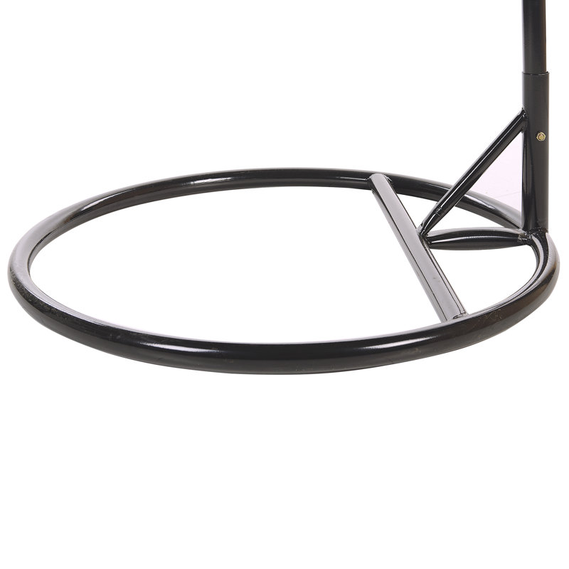 Gustave Swing Chair with Stand, Beige, Light Pink