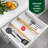 2.68" H x 2.56" W x 22" D Multi-Purpose Drawer Organizer-57909479