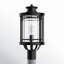 Tête de lanterne câblée à 1 lumière noire H 19,5 po Amiree Mystic
