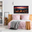  «Campfire In Mountains At Sunset» par Rey Klimt, art mural en verre acrylique-1295967025