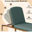 Chaise longue d'extérieur réglable pour chaise longue d'extérieur inclinable avec dossier réglable pour la terrasse, la piscine ou la plage-763141844