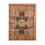 Agra Hand Knotted Wool Oriental Area Rug in Brown/Black