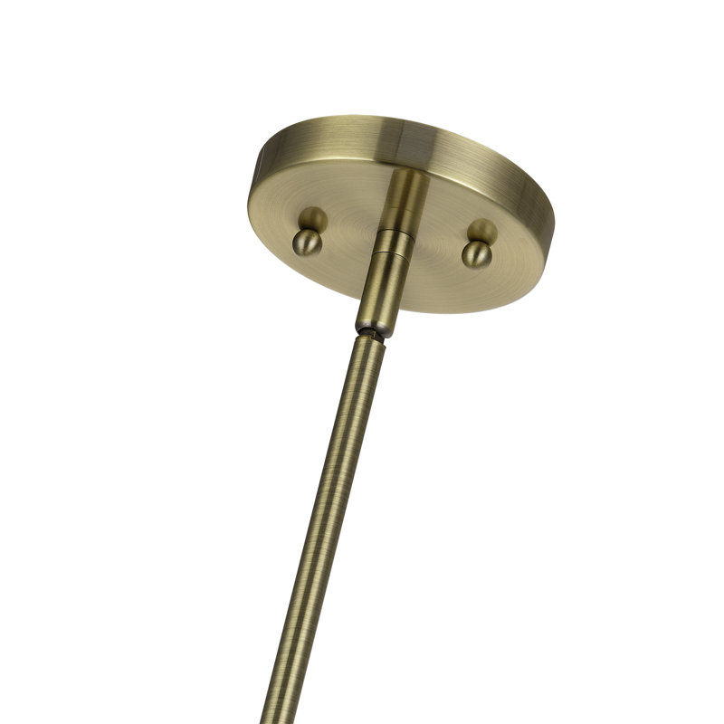 Mini-luminaire suspendu en laiton antique 1 lumière Acree
