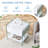 Simple and Elegant Bedside Table with Drawers, Featuring MDF Sticker Board and Transparent Tempered Glass, Ideal for Storage and Various Scenarios.