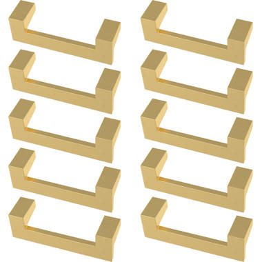 Franklin Brass Simple Modern Square 5-1/16-in Center to Center Matte Black  Rectangular Handle Drawer Pulls (10-Pack) in the Drawer Pulls department at