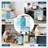 3-in-1 Portable Evaporative Air Cooler with 1.84Gal Tank, Touch Screen & Remote, 6 Speeds, 90° Oscillation, 4 Ice Packs for Room, Home Office