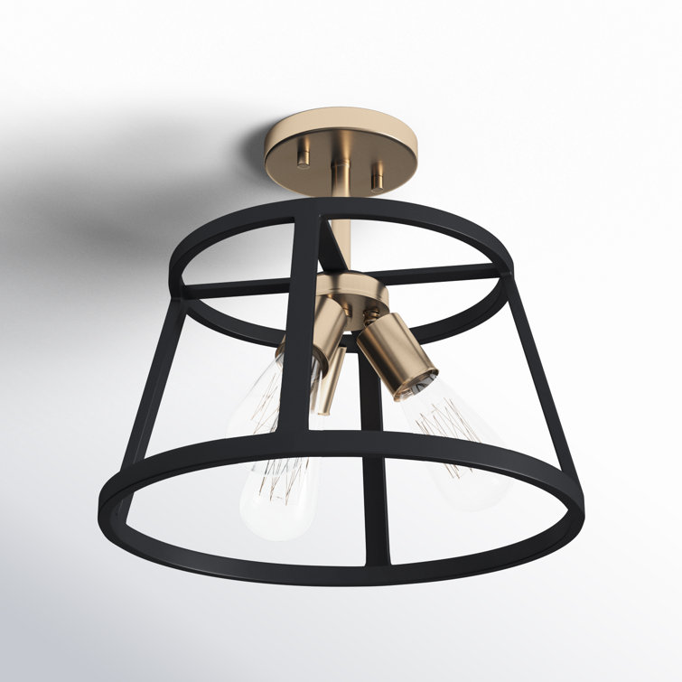 Brielle 3 Light Semi Flush Mount