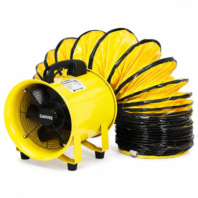 High-Speed Portable Air Mover Blower Fan - 8/10 in Utility Ventilation & Exhaust - Up to 2000 CFM for Workshop, Basement, Garage, Warehouse