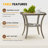 Samya 2 - Person Oversized Swivel Rocker Outdoor Seating Group with Cushions