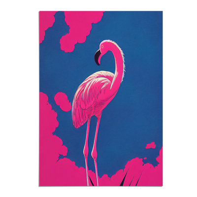 Resting Flamingo - Wall Art