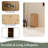 12 Inch Freestanding Bathroom Storage Cabinet, Soft Close Doors, Light Oak
