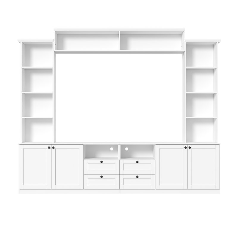 Meuble audio-vidéo Farmhouse Elegant, Blanc