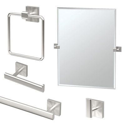 Elevate 5 - Piece Bathroom Hardware Set