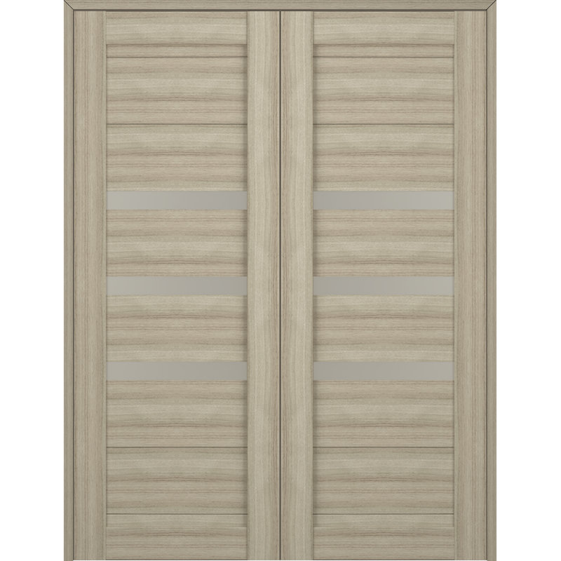 Porte double standard Dora, Shambor, 35,5 po x 83,23 po, Réversible