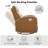 Siru 30.3'' Faux Leather Swivel Reclier Chair-784866324